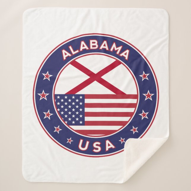 Alabama Sherpa Blanket (Front)