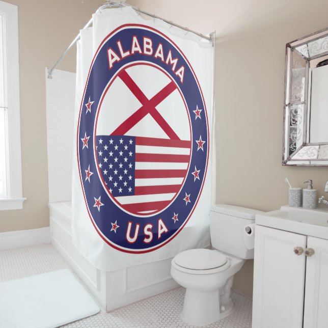 Alabama Shower Curtain (In Situ)