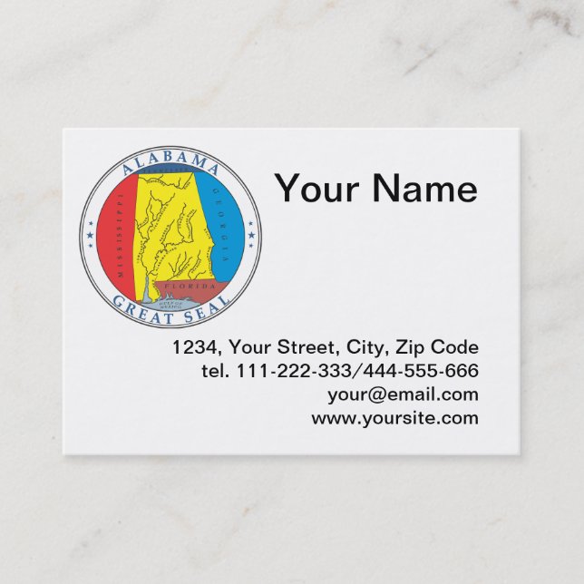 Alabama sign business card (Front)