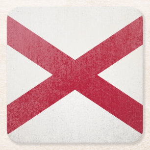 Alabama Square Paper Coaster