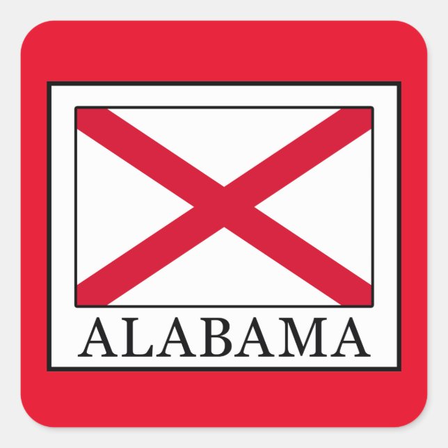 Alabama Square Sticker (Front)