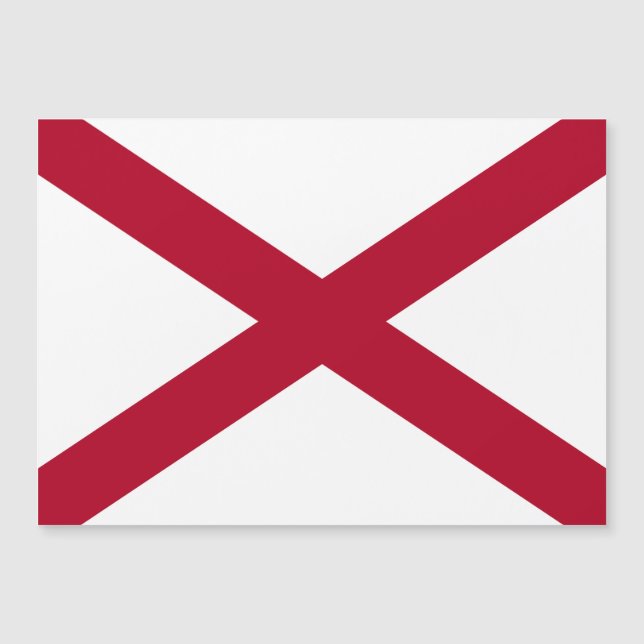 Alabama: St Andrew Crimson Cross Flag (Front)