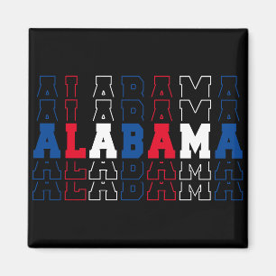 Alabama Stacked Word Art Magnet