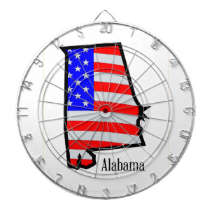 Alabama Stars and Stripes Dartboard