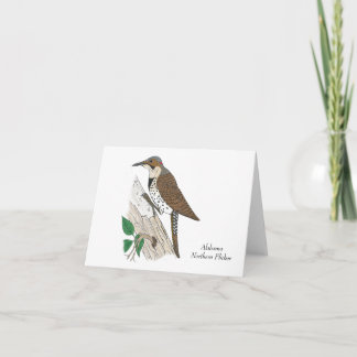 Alabama State Bird: Northern Flicker Thank You Card