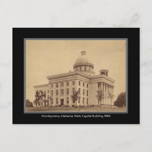 Alabama State Capital Building Montgomery Post Postcard