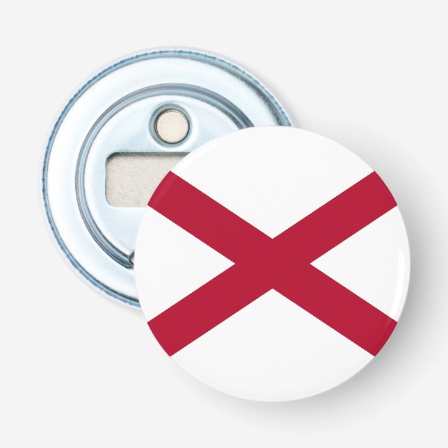 Alabama State Flag Bottle Opener (Front)