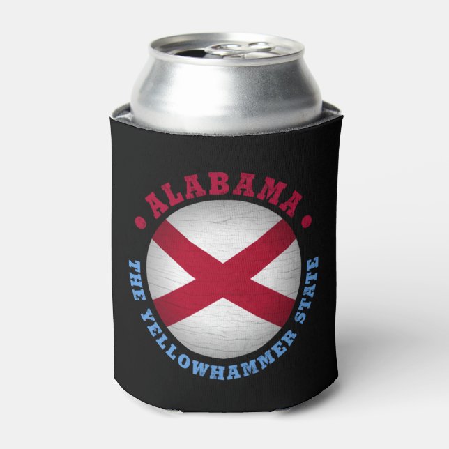 ALABAMA STATE FLAG  CAN COOLER (Can Front)