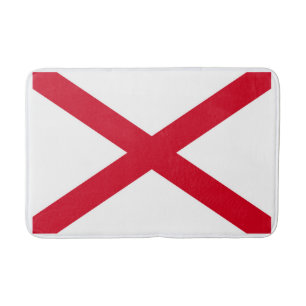 Alabama State Flag Design Bath Mat