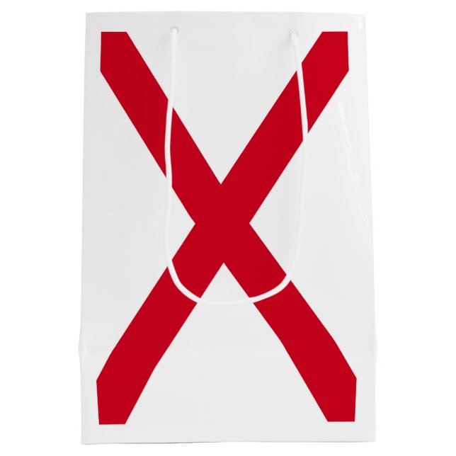 Alabama State Flag Design Medium Gift Bag (Back)