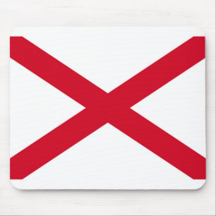 Alabama State Flag Design Mouse Pad