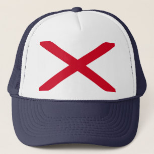 Alabama State Flag Design Trucker Hat