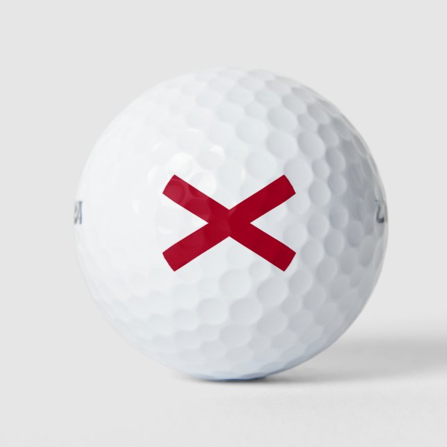 Alabama State Flag Golf Balls (Front)