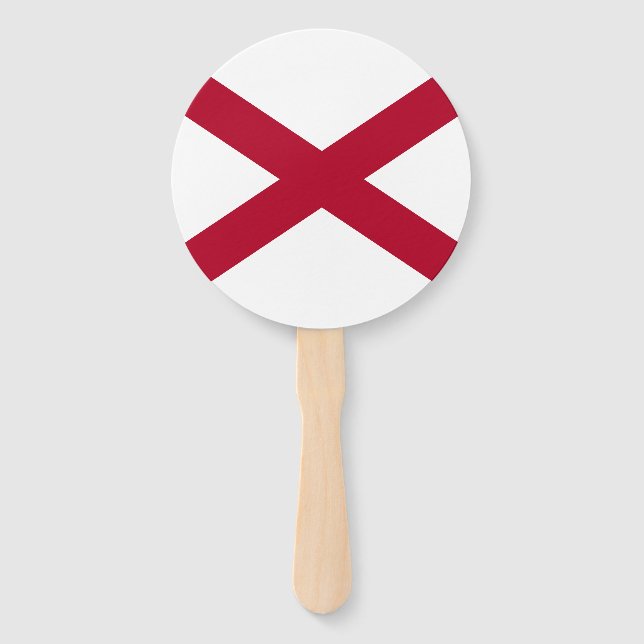 Alabama State Flag Hand Fan (Front)