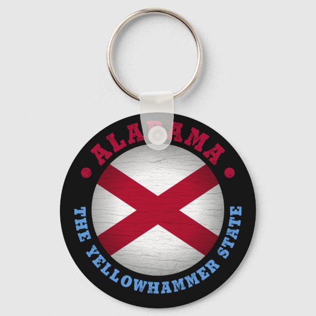 ALABAMA STATE FLAG KEY RING (Front)
