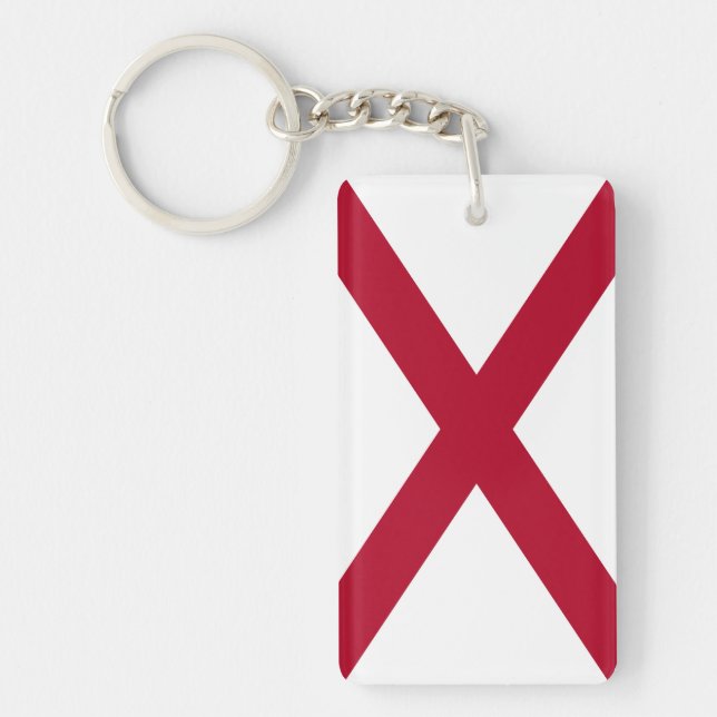 Alabama State Flag Keychain (Front)
