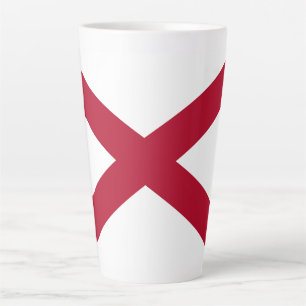 Alabama State Flag Latte Mug