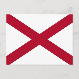 Alabama State Flag Postcard