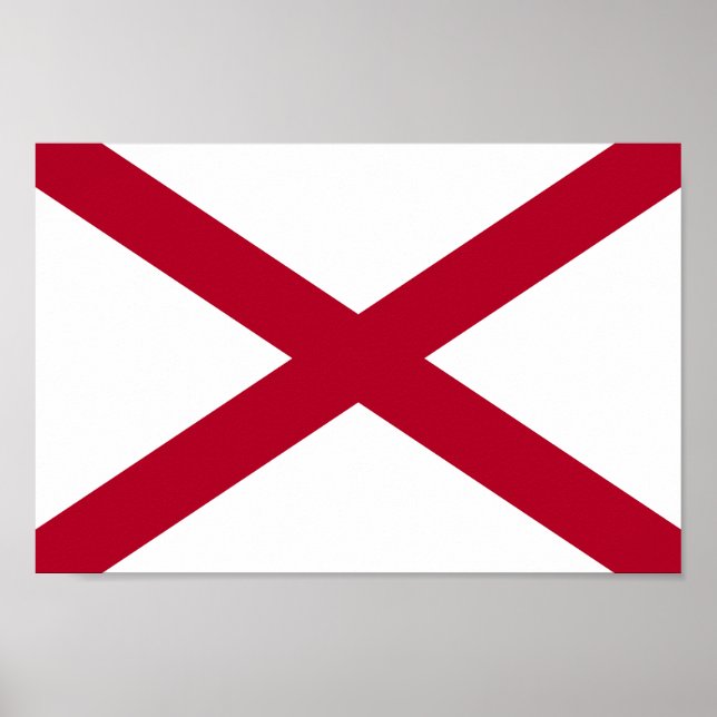 Alabama State Flag Poster (Front)