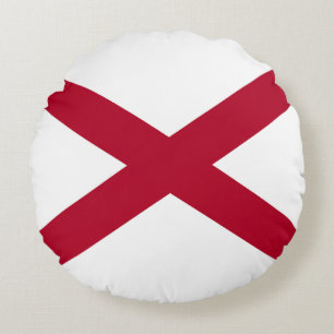 Alabama State Flag Round Cushion