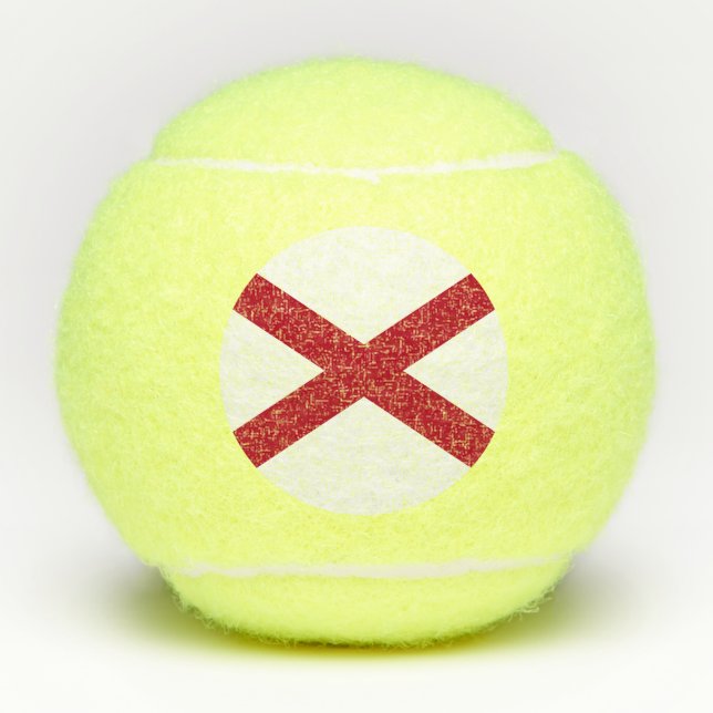 Alabama State Flag Tennis Balls (Front)