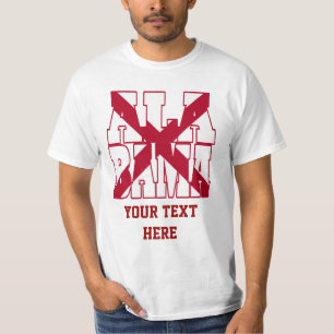 Alabama state flag text T-Shirt