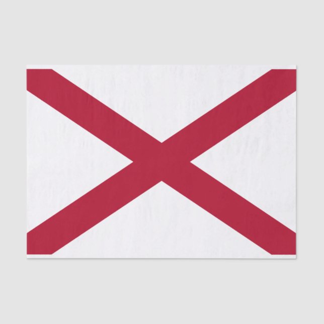 Alabama State Flag Tissue Paper (Front)