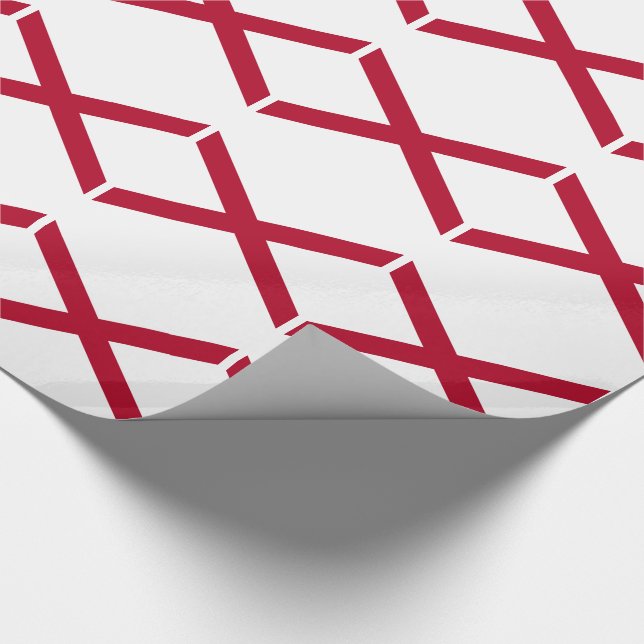 Alabama State Flag Wrapping Paper (Corner)