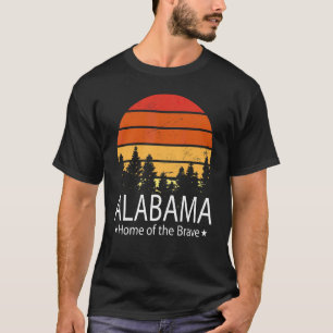 Alabama State Home Of The Brave Alabama Love T-Shirt