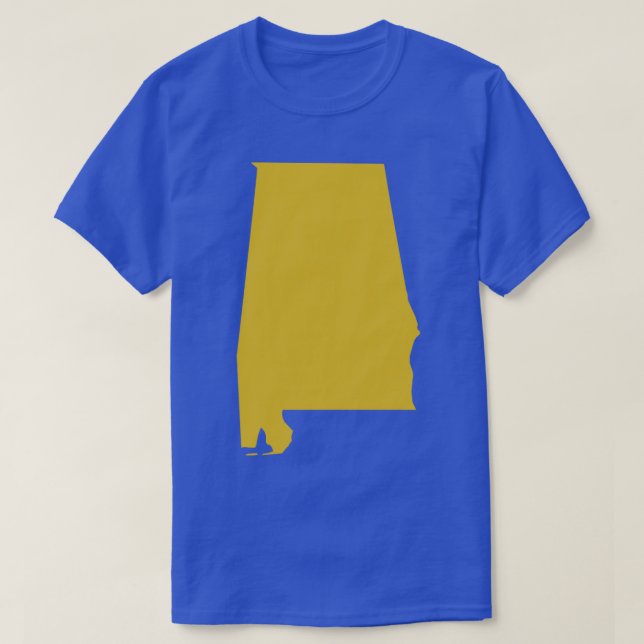 Alabama state map TShirt (Design Front)
