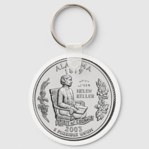 Alabama State Quarter Key Ring