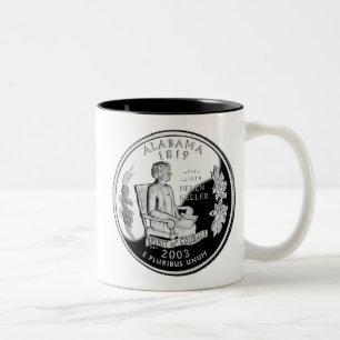 Alabama State Quarter Two-Tone Coffee Mug