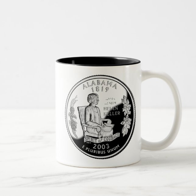 Alabama State Quarter Two-Tone Coffee Mug (Right)