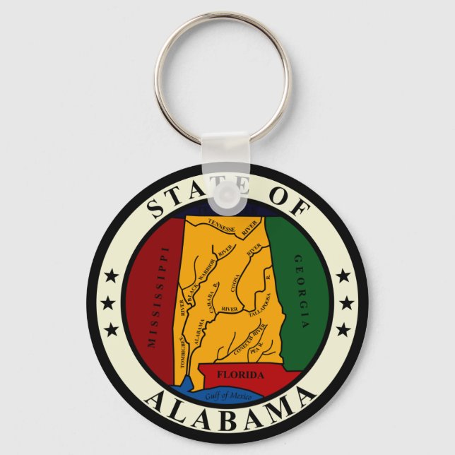 Alabama State Seal Keychain (Front)