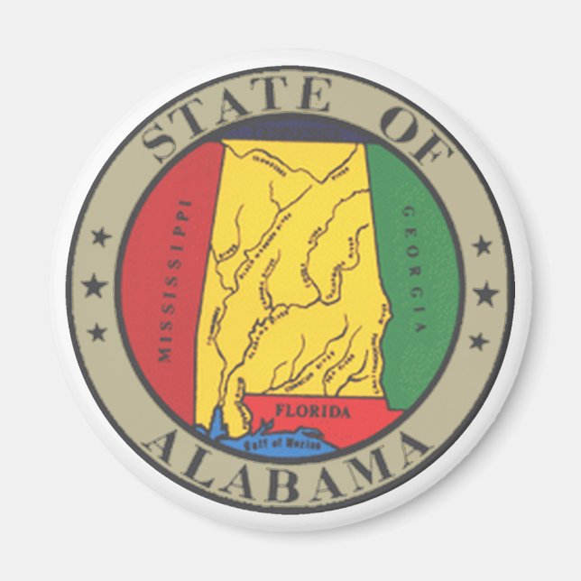 Alabama State Seal Magnet (Front)