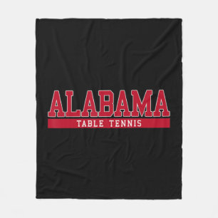 Alabama Table Tennis Fleece Blanket