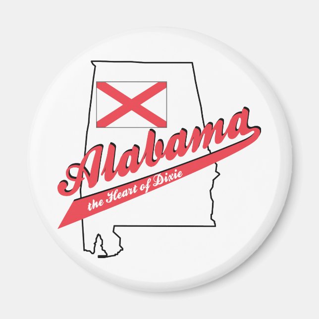 Alabama - The Heart of Dixie Magnet (Front)