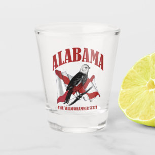 Alabama,The Yellowhammer State Shot Glass