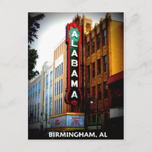 ALABAMA THEATRE - BIRMINGHAM, ALABAMA POSTCARD