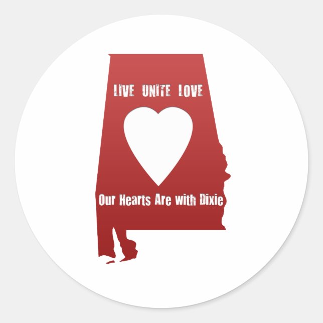 Alabama Tornado Relief Classic Round Sticker (Front)