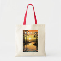 Alabama Travel Art Vintage