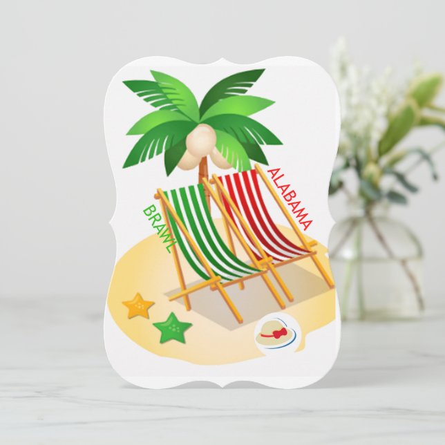 alabama university thank you card (Standing Front)