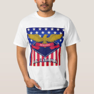 Alabama USA Flag T-Shirt