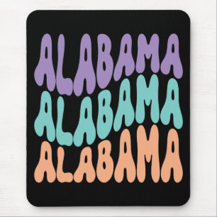 Alabama USA State retro deign Mouse Pad