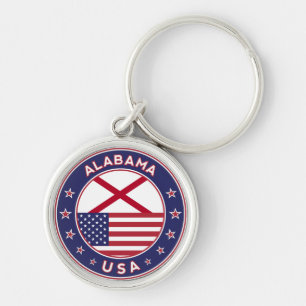 Alabama, USA States, Alabama Key Ring