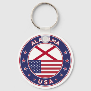 Alabama, USA States, Alabama Key Ring