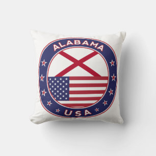 Alabama, USA States, Alabama pillow