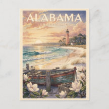 Alabama USA Vintage Travel