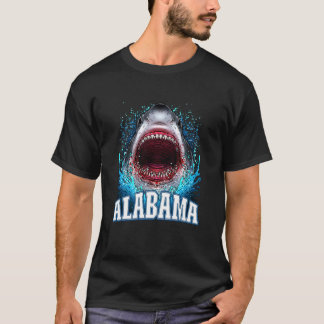 Alabama Vacation Great White Shark Beach Vacation T-Shirt