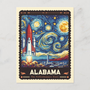 Alabama   Vincent Van Gogh Inspired Postcard